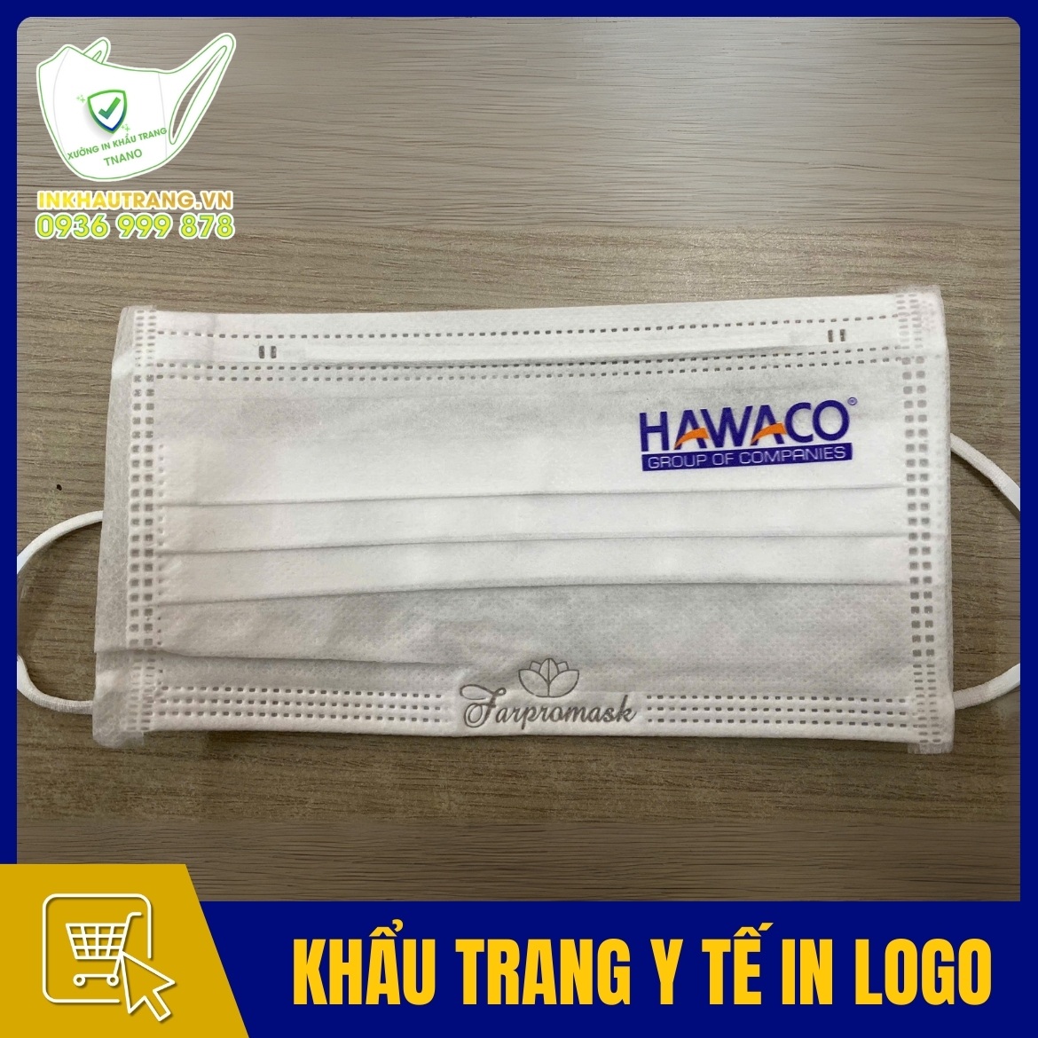 Khau trang y te in logo