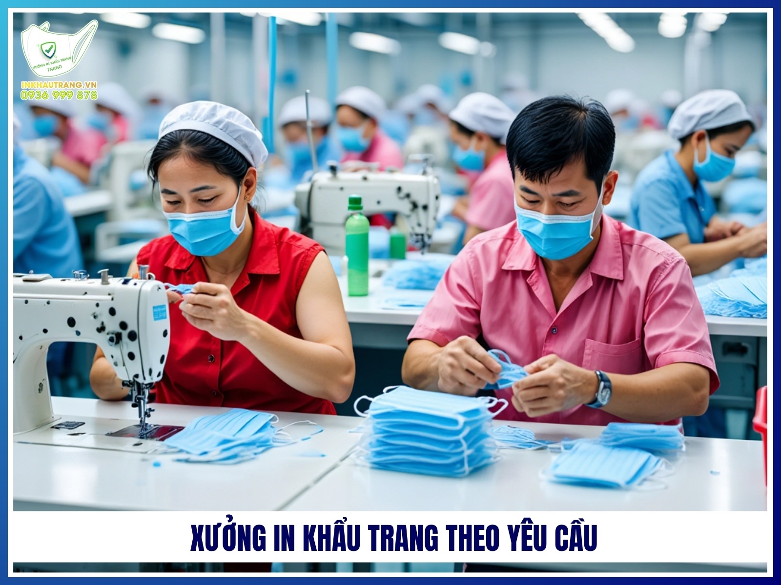 Xuong in khau trang theo yeu cau moi so luong tai TPHCM