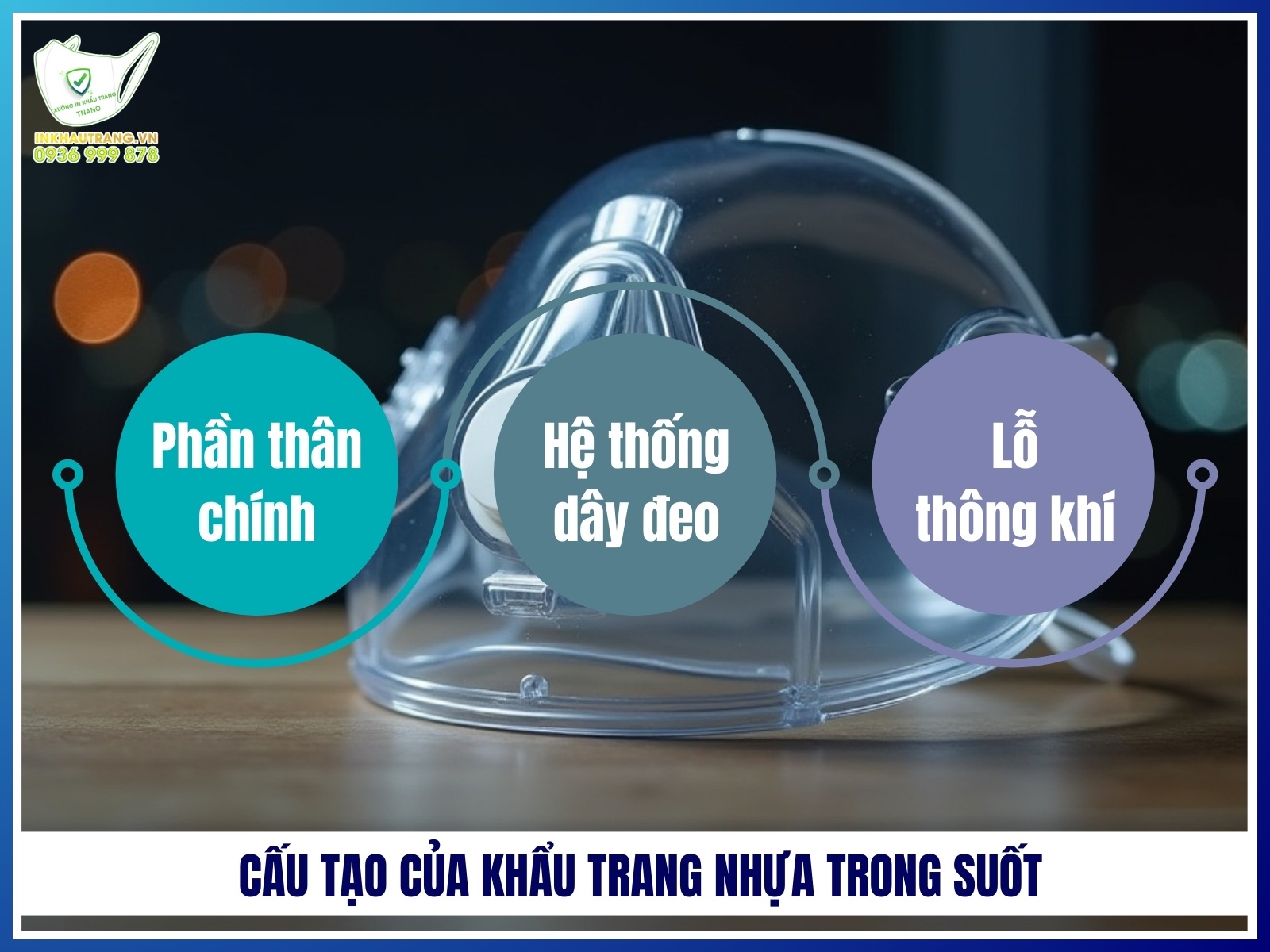 Cau tao cua khau trang nhua trong suot