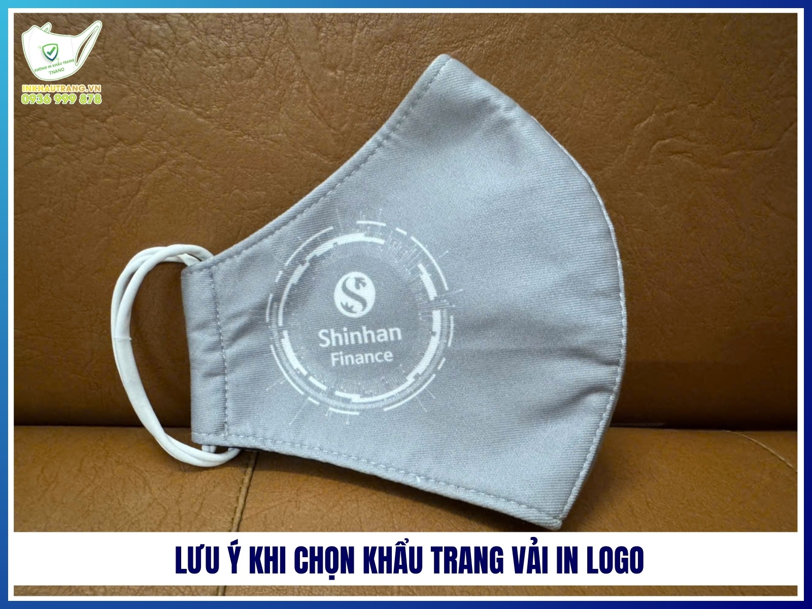 Luu y khi chon khau trang vai in logo