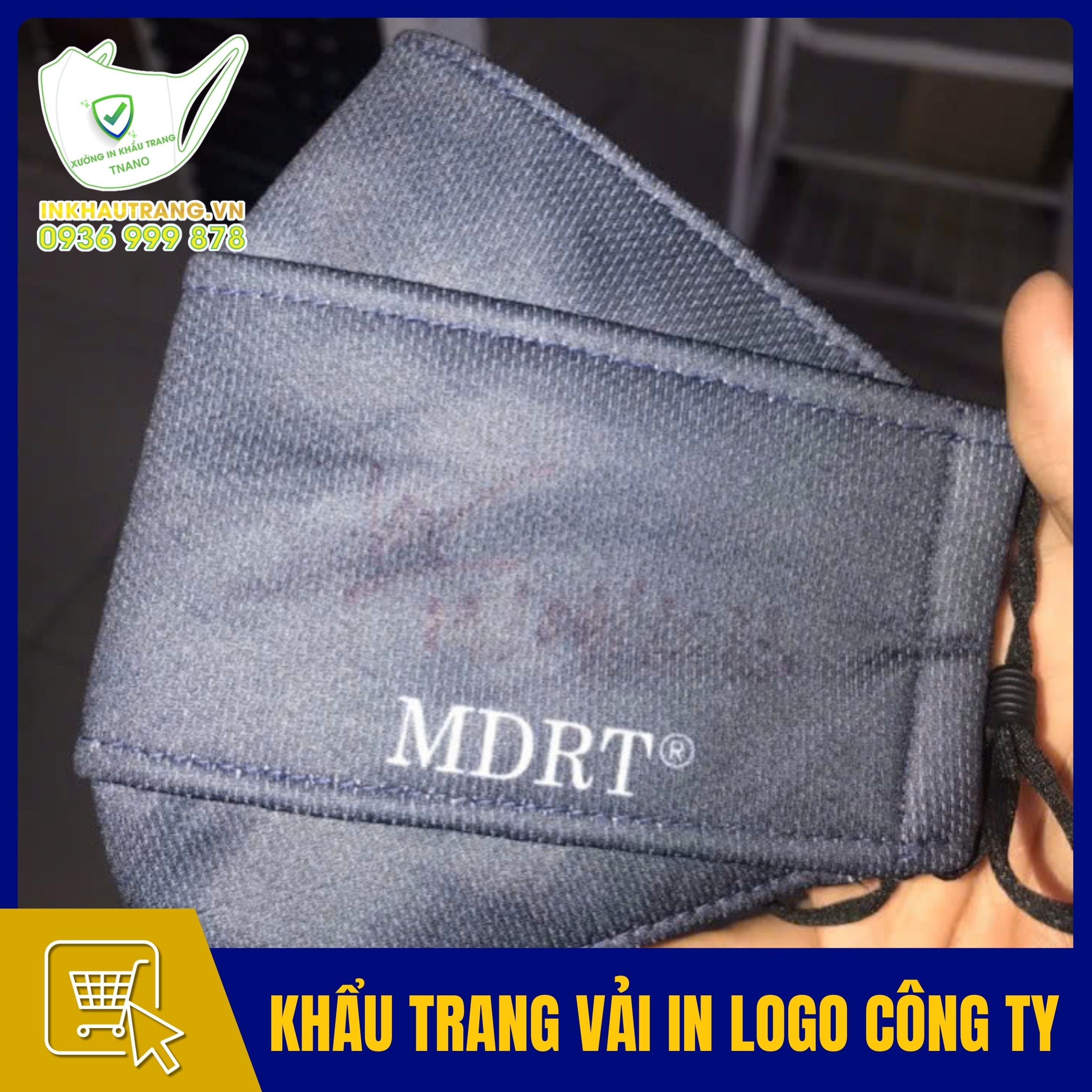 Khau trang vai in logo cong ty