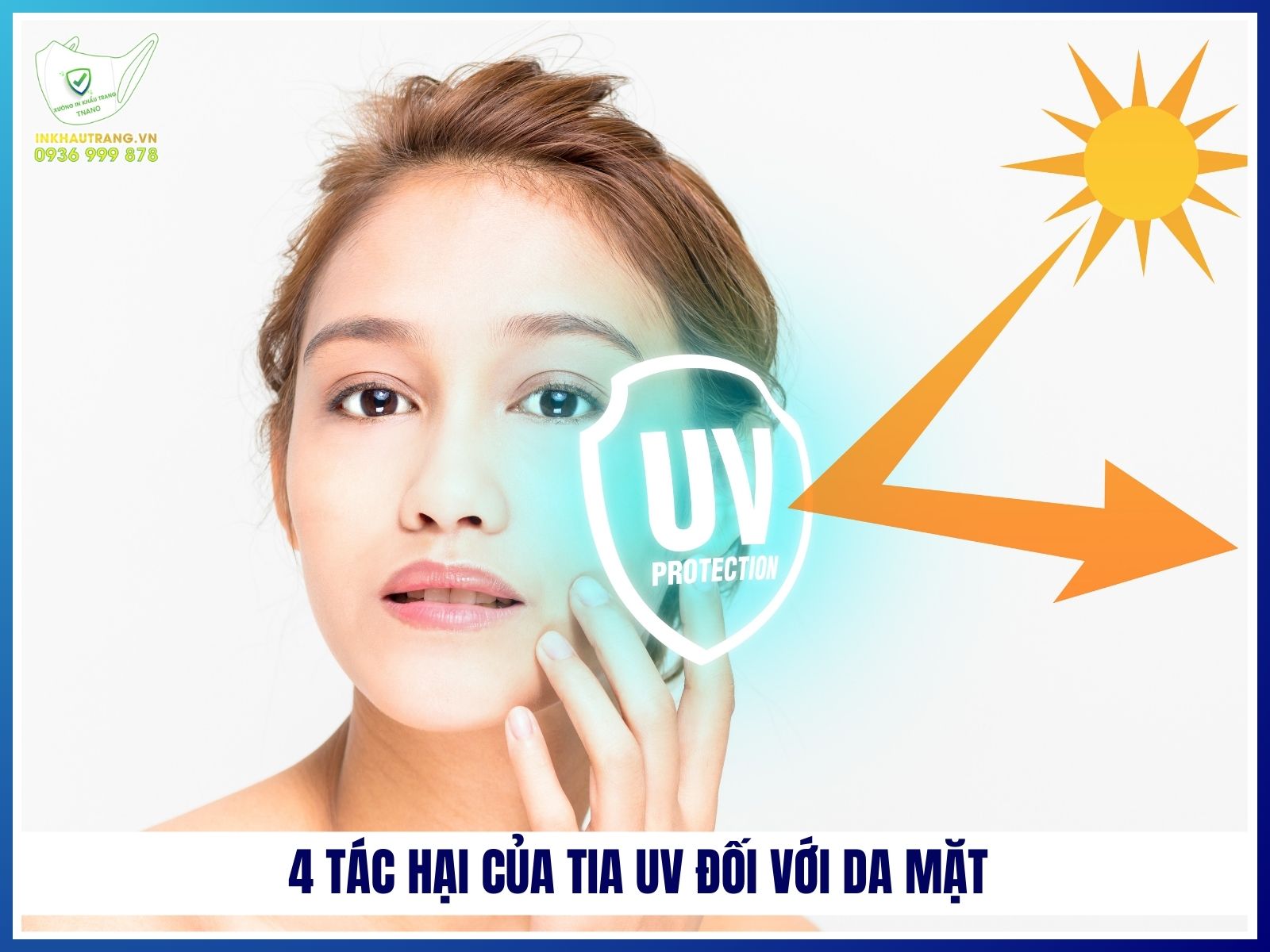 4 tác hại của tia UV đối với da mặt