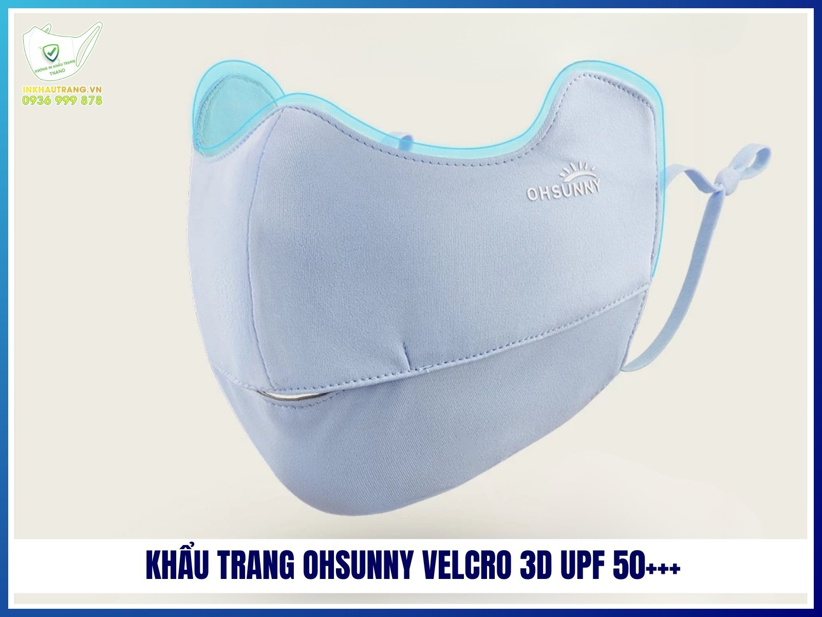 Khẩu trang OHSUNNY VELCRO 3D UPF 50+++