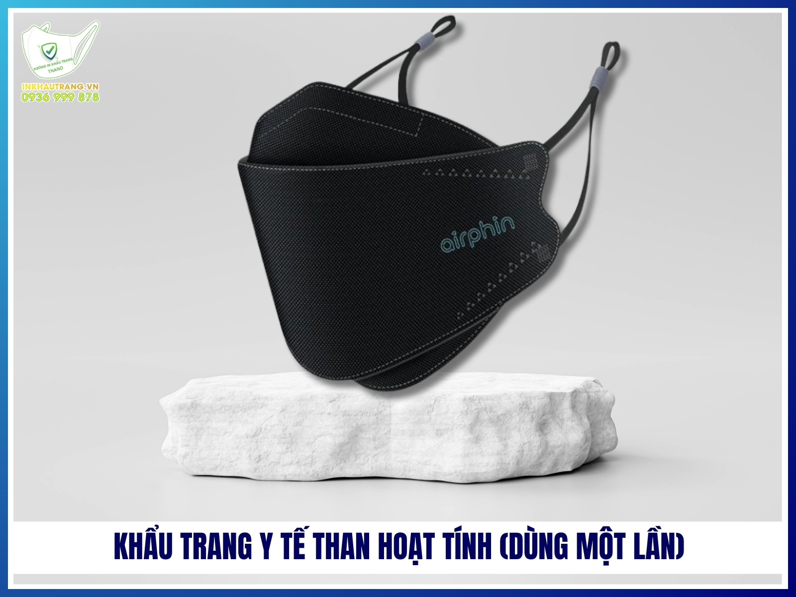Khẩu trang than hoạt tính 27 Khẩu trang y tế than hoạt tính (dùng một lần)