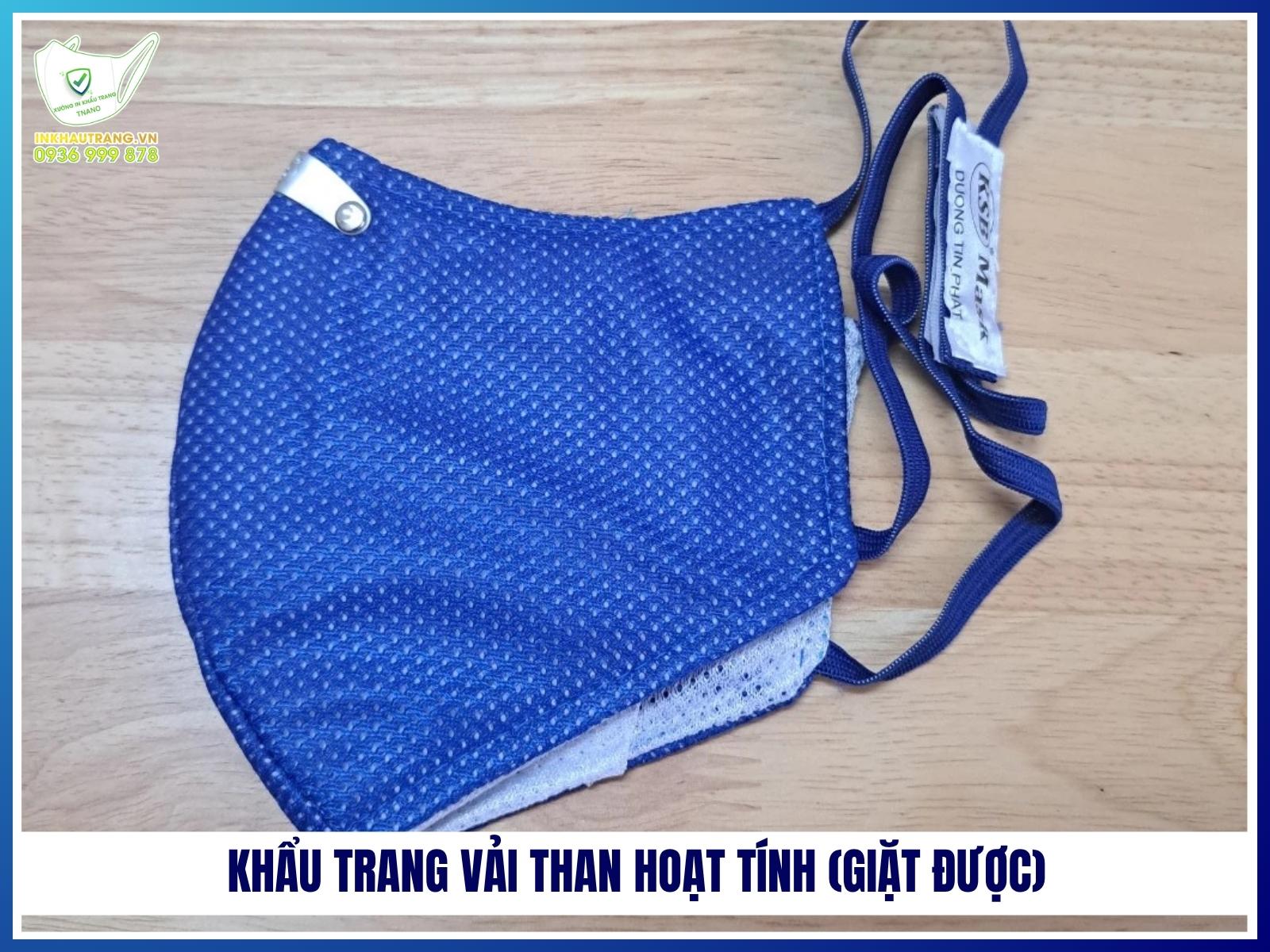 Khẩu trang than hoạt tính 28 Khẩu trang vải than hoạt tính (giặt được)