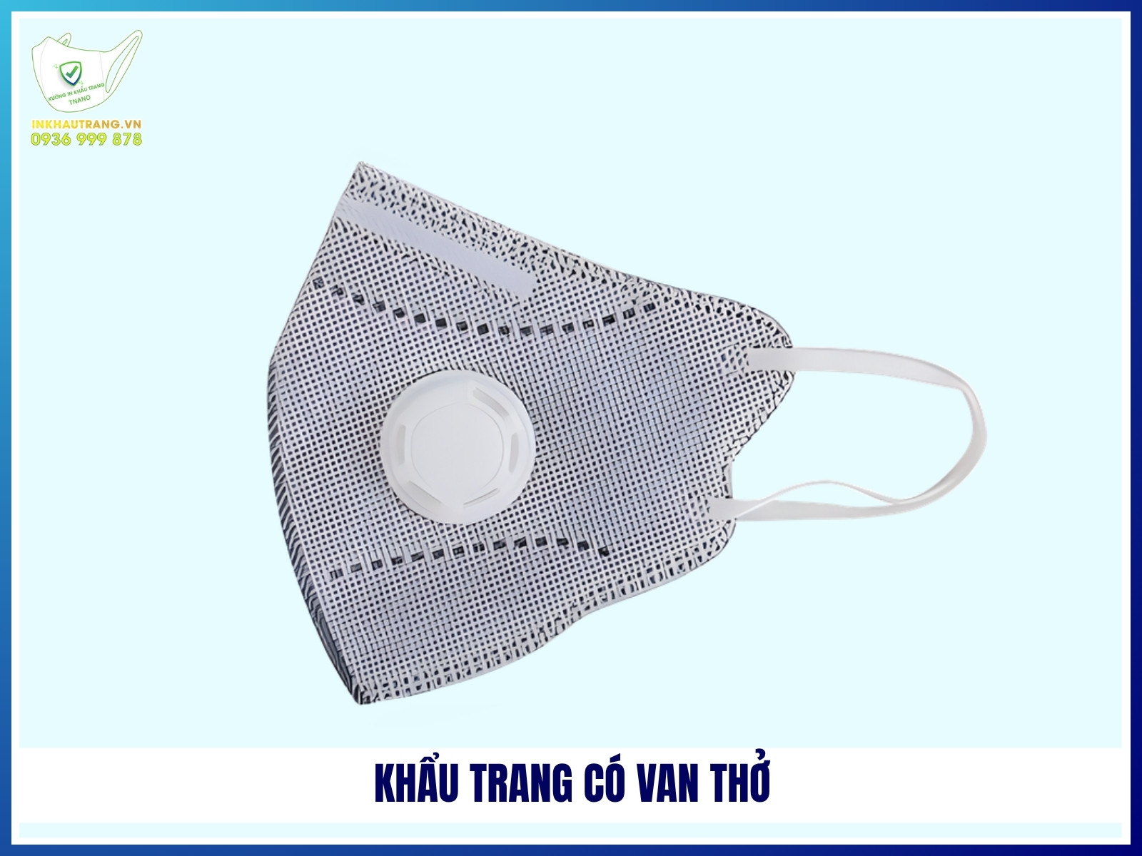 Khẩu trang than hoạt tính 29 Khẩu trang có van thở (dùng trong môi trường công nghiệp)