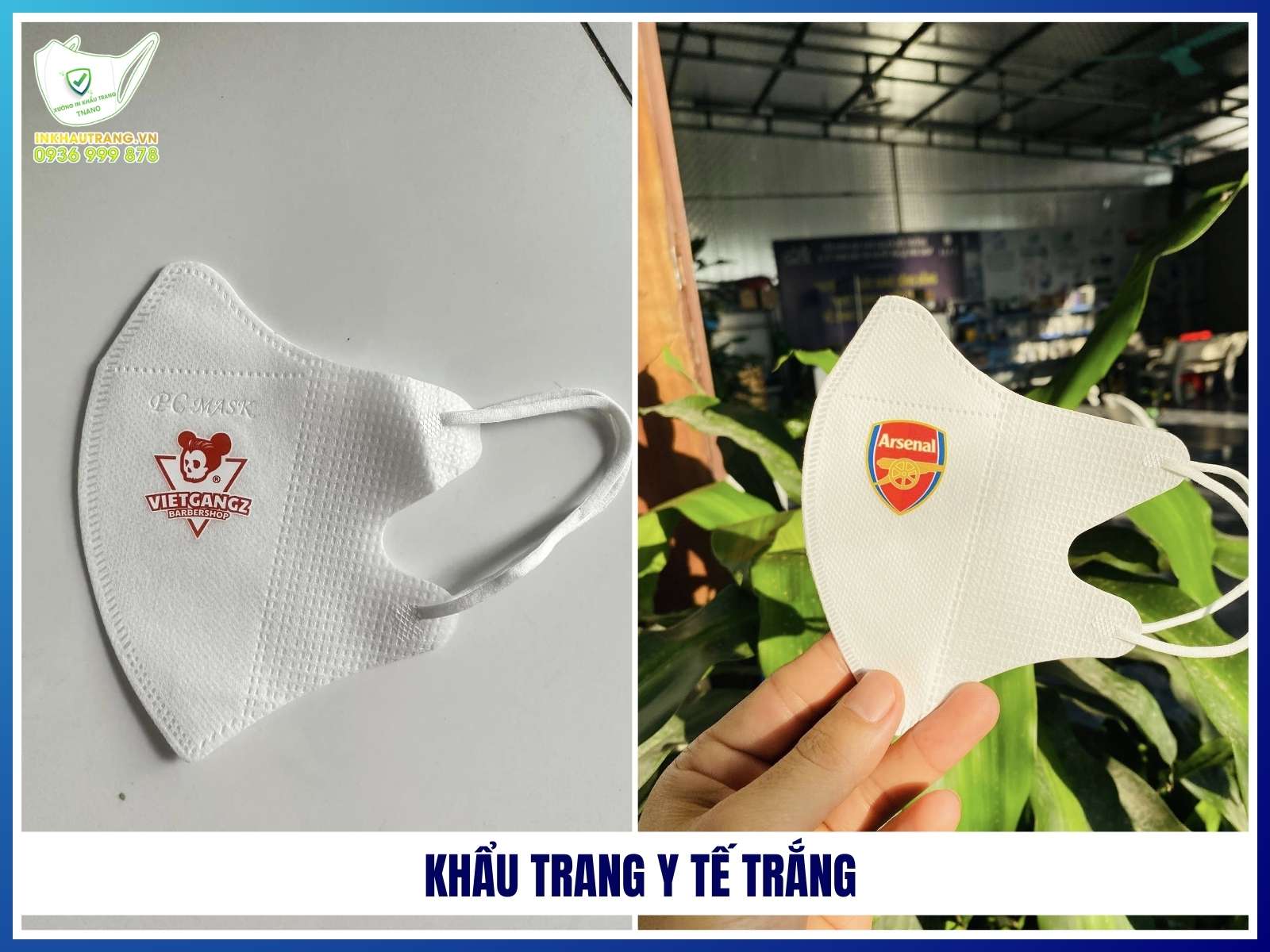 Khẩu trang y tế trắng