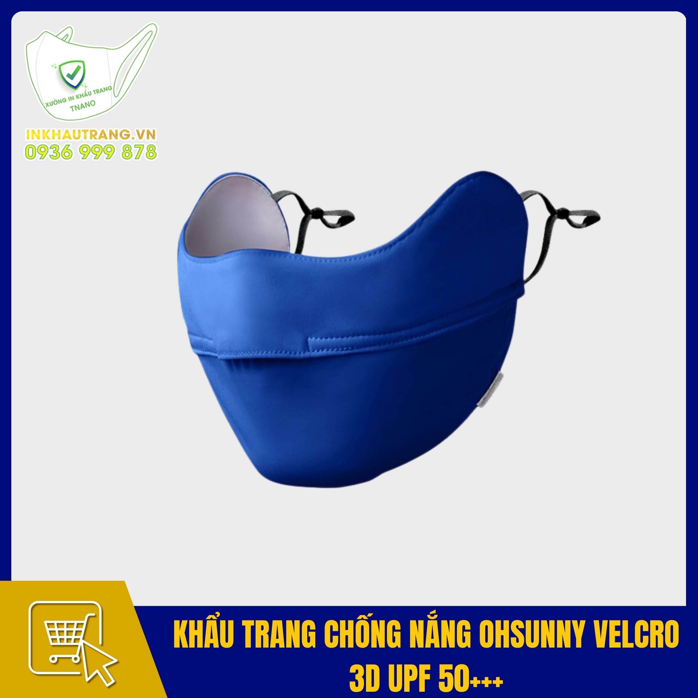 Khẩu trang chống nắng OHSUNNY VELCRO 3D UPF 50+++