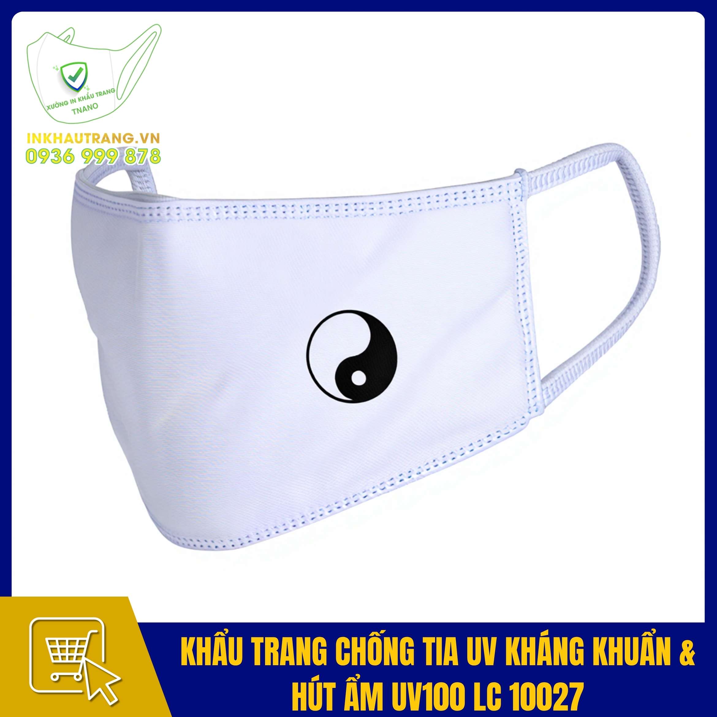 Khẩu trang chống tia UV kháng khuẩn & hút ẩm UV100 LC 10027