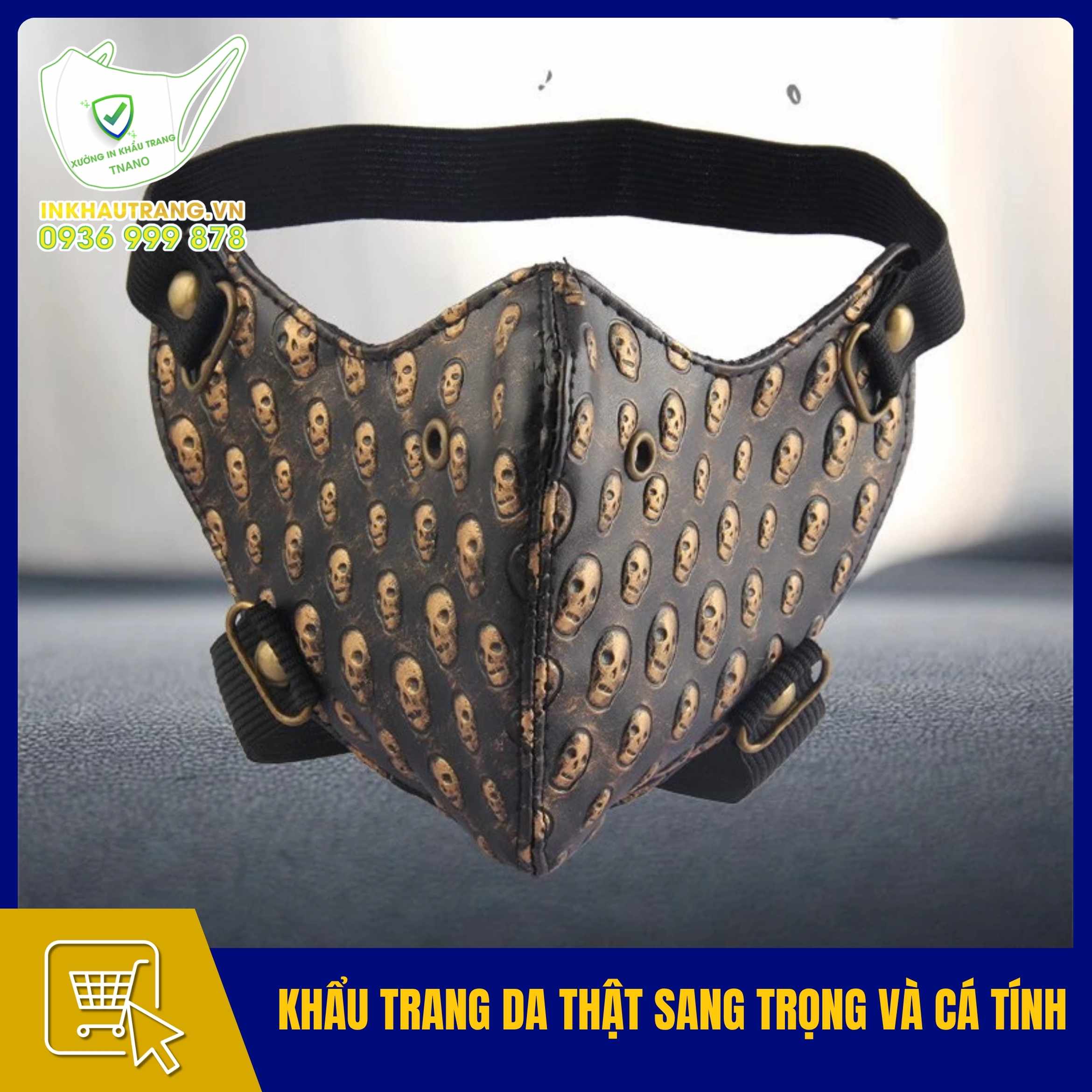 Khẩu trang đẹp độc 37 Khẩu trang da thật sang trọng và cá tính