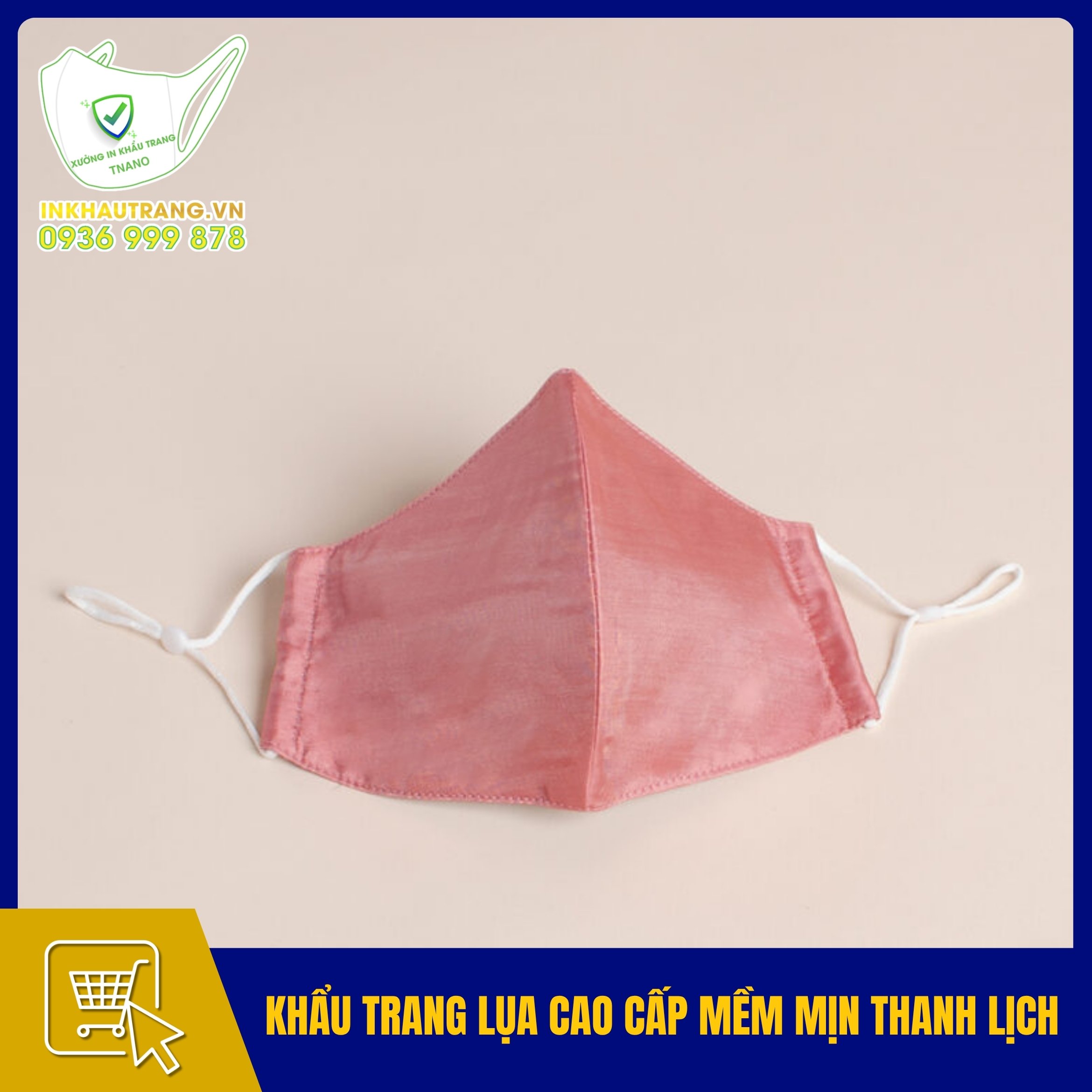 Khẩu trang đẹp độc 38 Khẩu trang lụa cao cấp mềm mịn thanh lịch