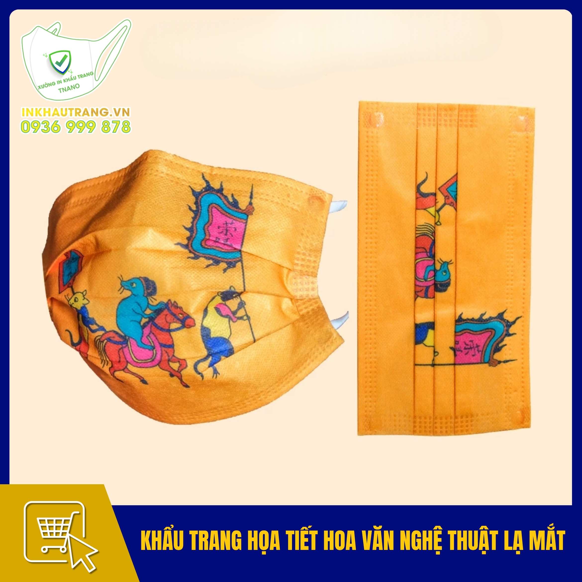 Khẩu trang đẹp độc 40 Khẩu trang họa tiết hoa văn nghệ thuật lạ mắt