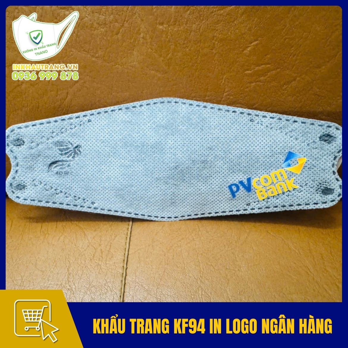 Khau trang KF94 in logo ngan hang – tai chinh
