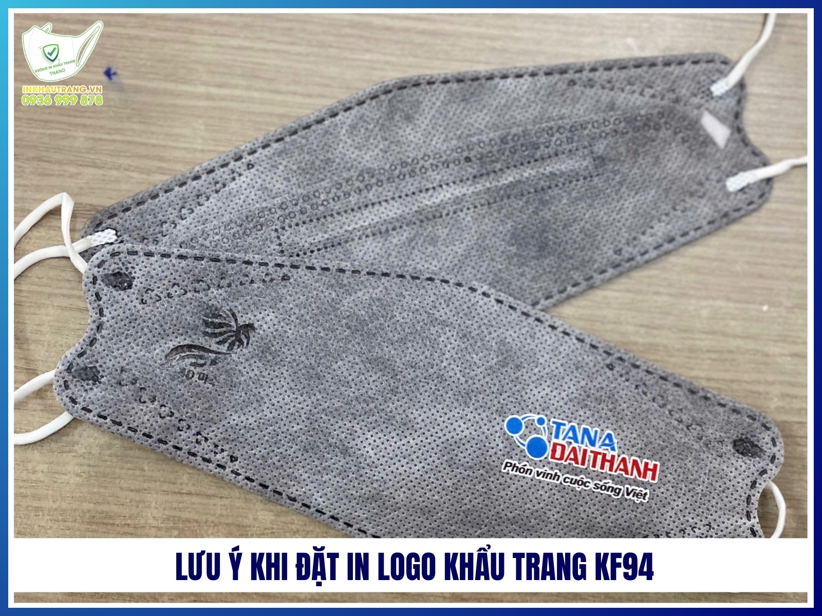 Luu y khi dat in logo khau trang KF94