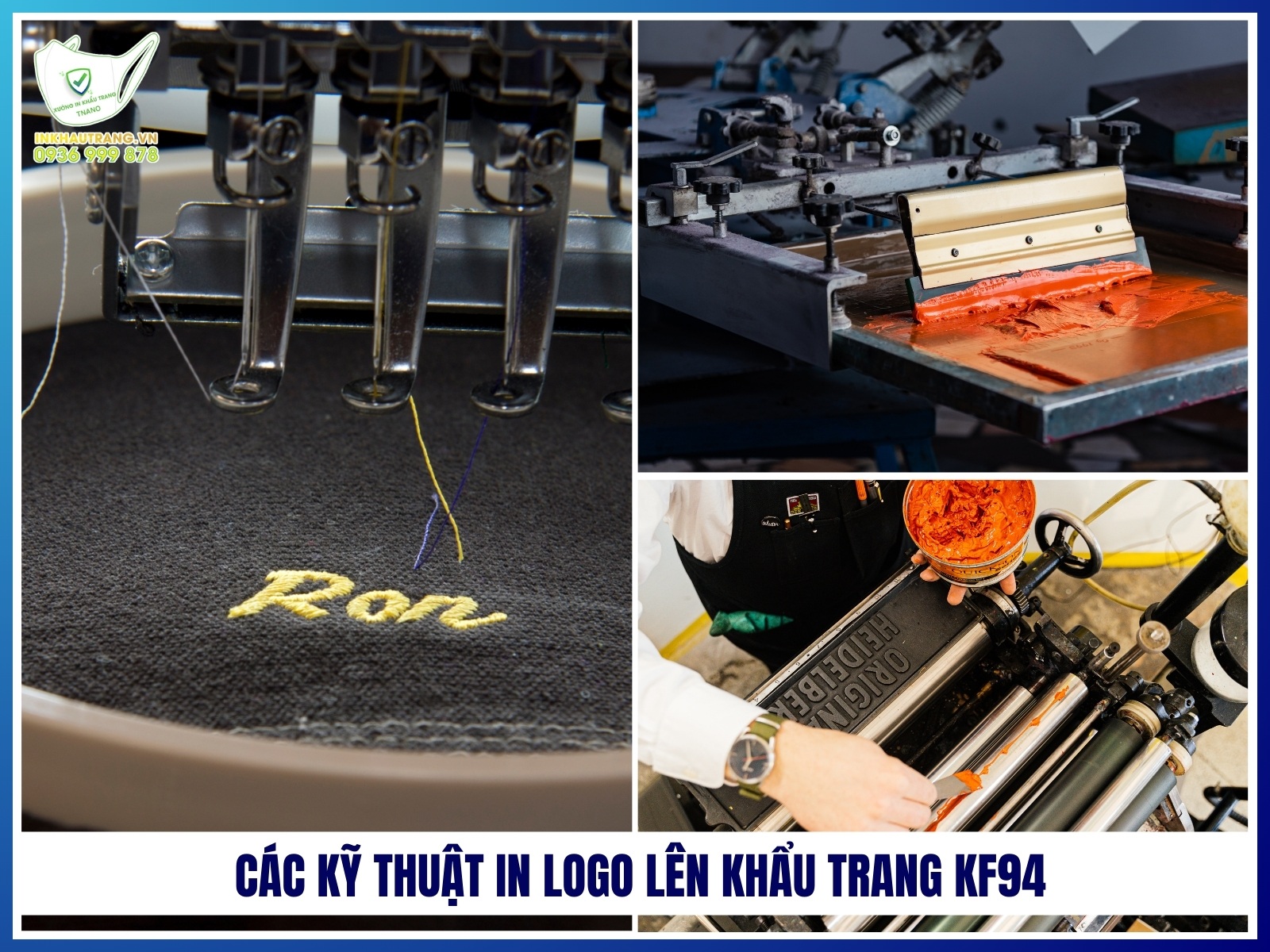 Cac ky thuat in logo len khau trang KF94