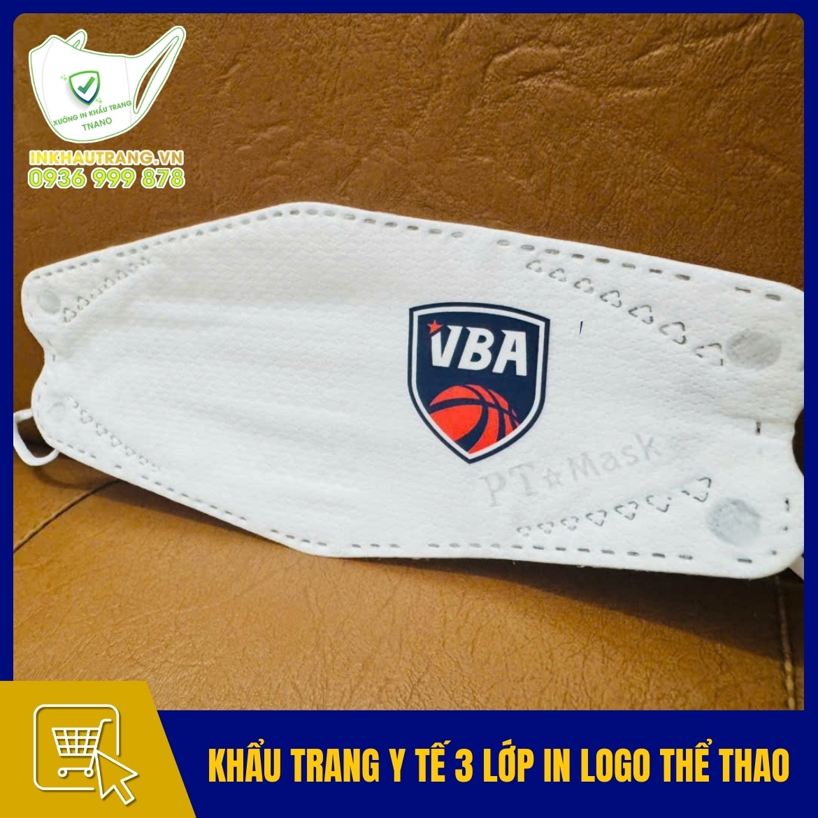 Khau trang y te 3 lop in logo cau lac bo the thao