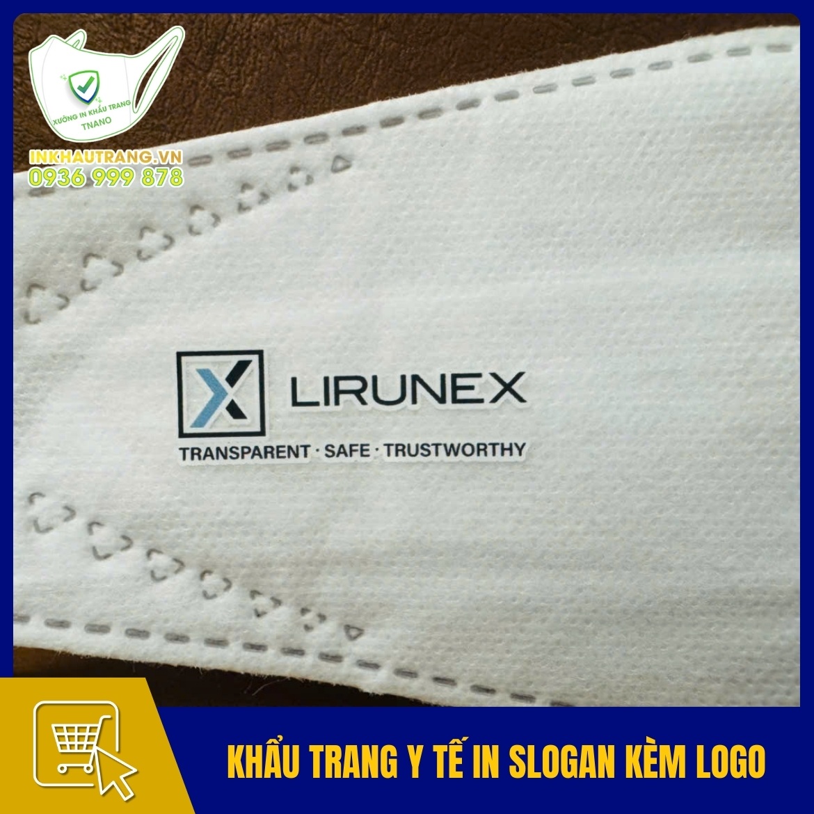 Khau trang y te in slogan kem logo doanh nghiep