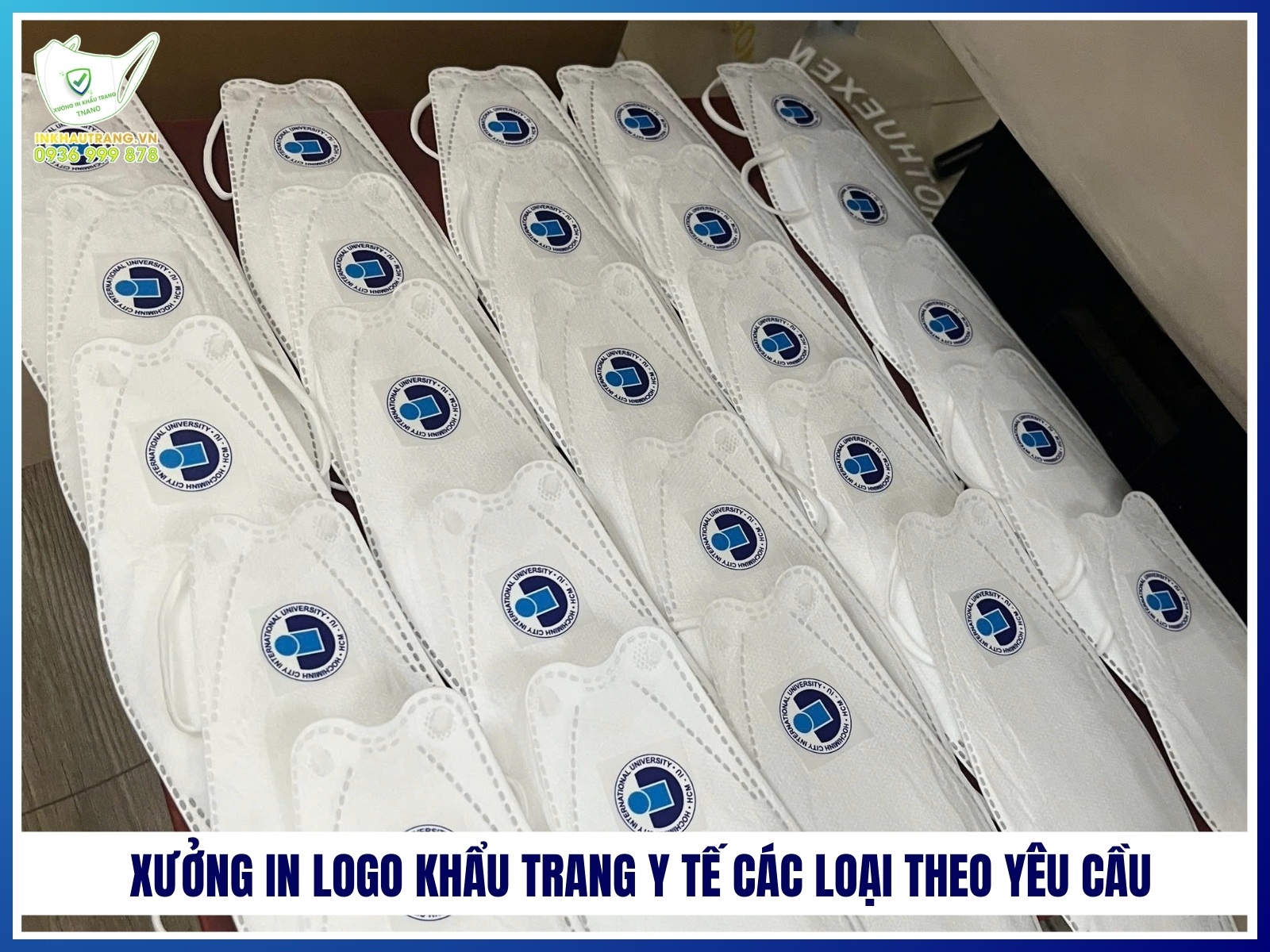 Xuong in logo khau trang y te cac loai theo yeu cau gia si tot