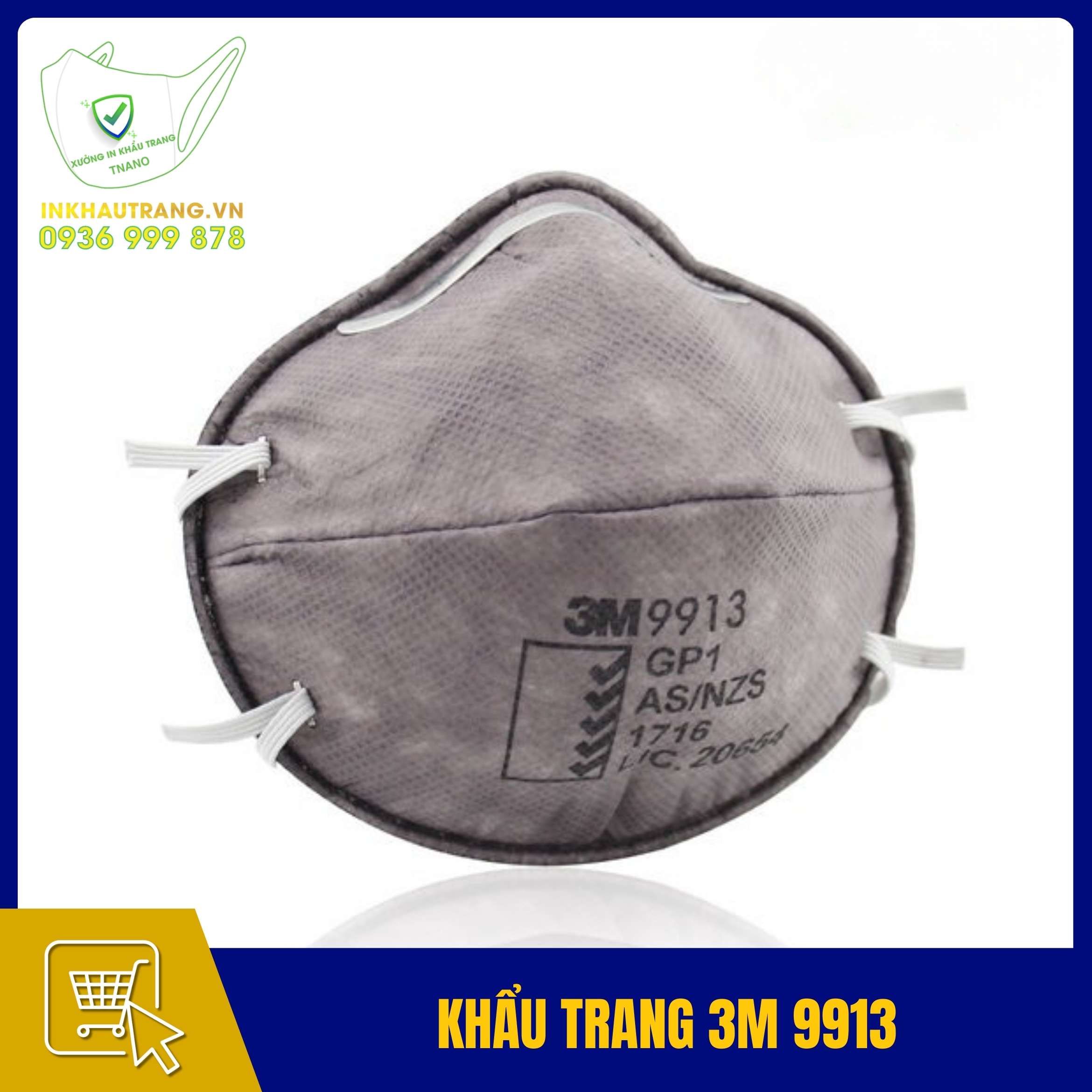 Các loại khẩu trang 3M 28 Khẩu trang 3M 9913 - Đa năng tiện lợi