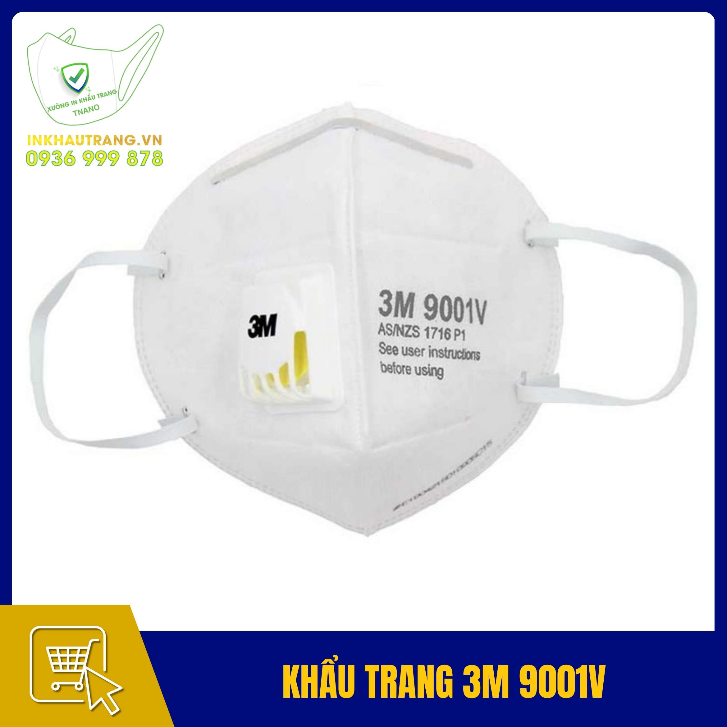 Các loại khẩu trang 3M 29 Khẩu trang 3M 9001V - Phòng chống độc hại