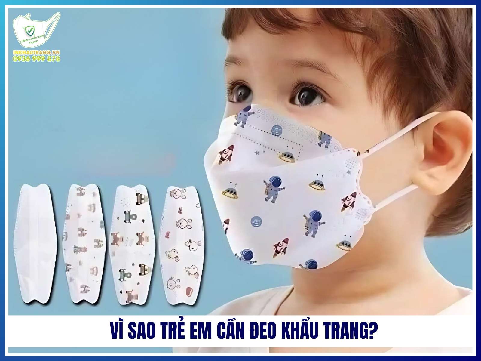 Vì sao trẻ em cần đeo khẩu trang?