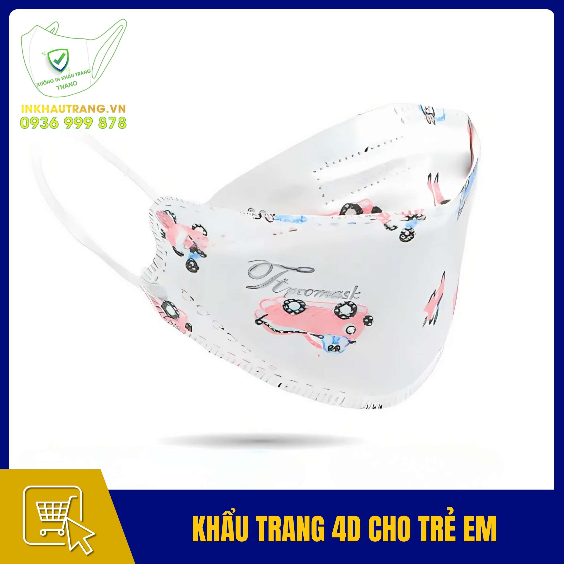 Khẩu trang 4D trẻ em