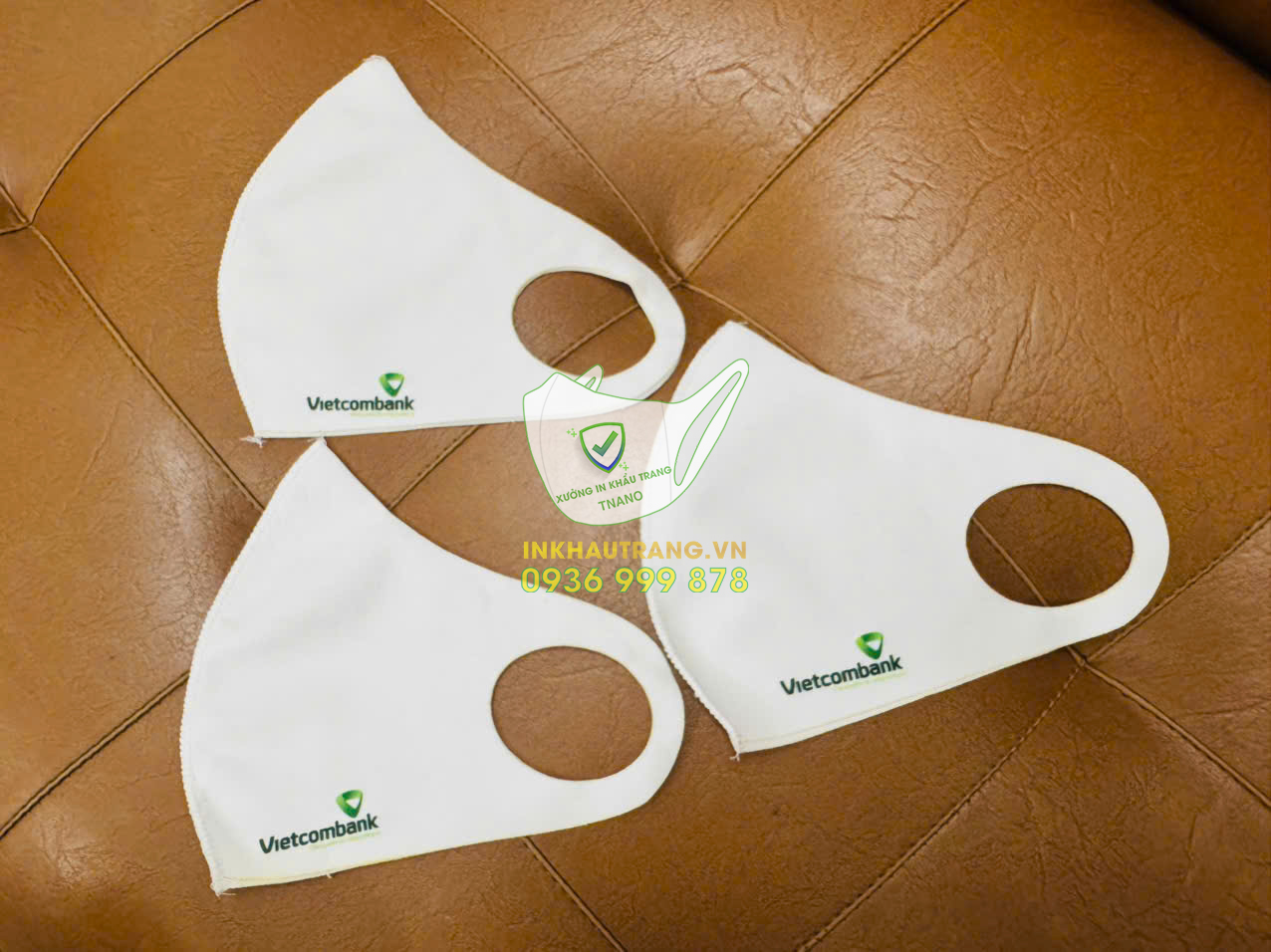 Khau trang vai Vietcombank (2) Khau trang vai Vietcombank 2
