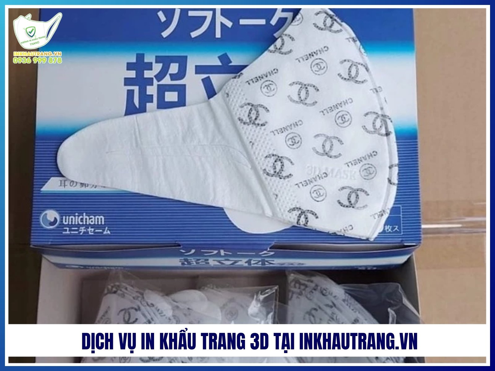 Dịch vụ in khẩu trang 3D tại Inkhautrang.vn