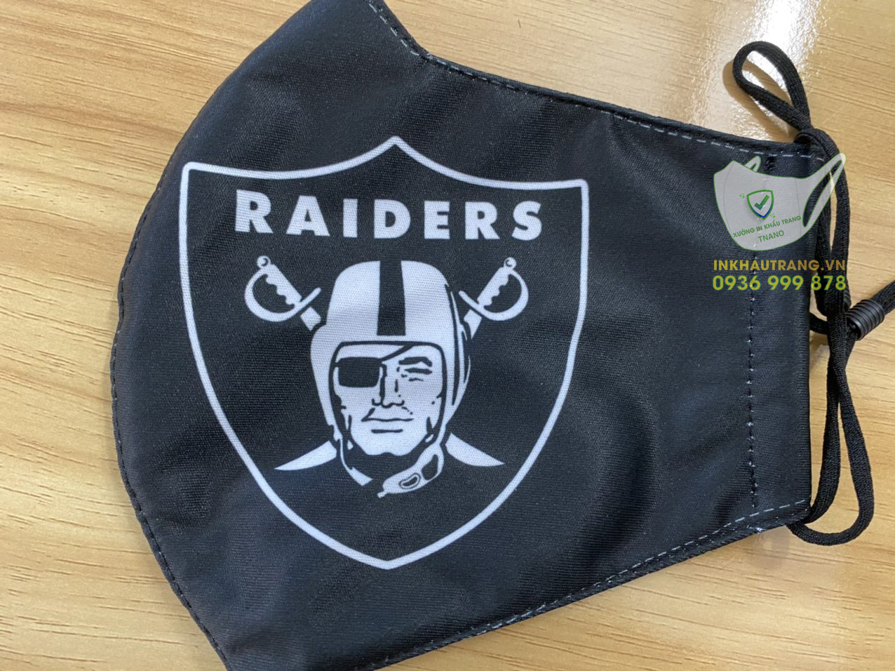 khau trang vai in logo raider (2) khau trang vai in logo raider 2