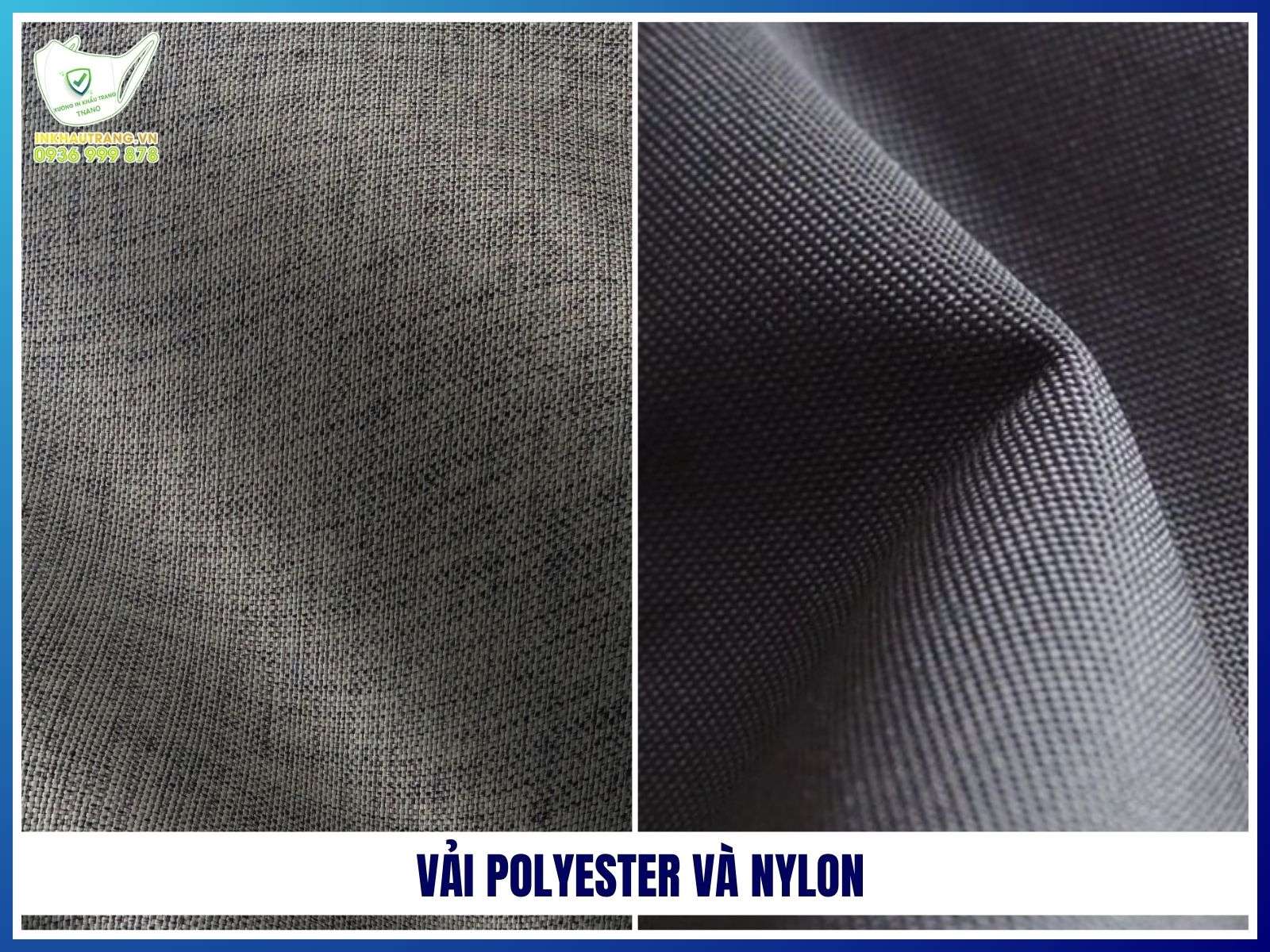 Vải polyester và nylon
