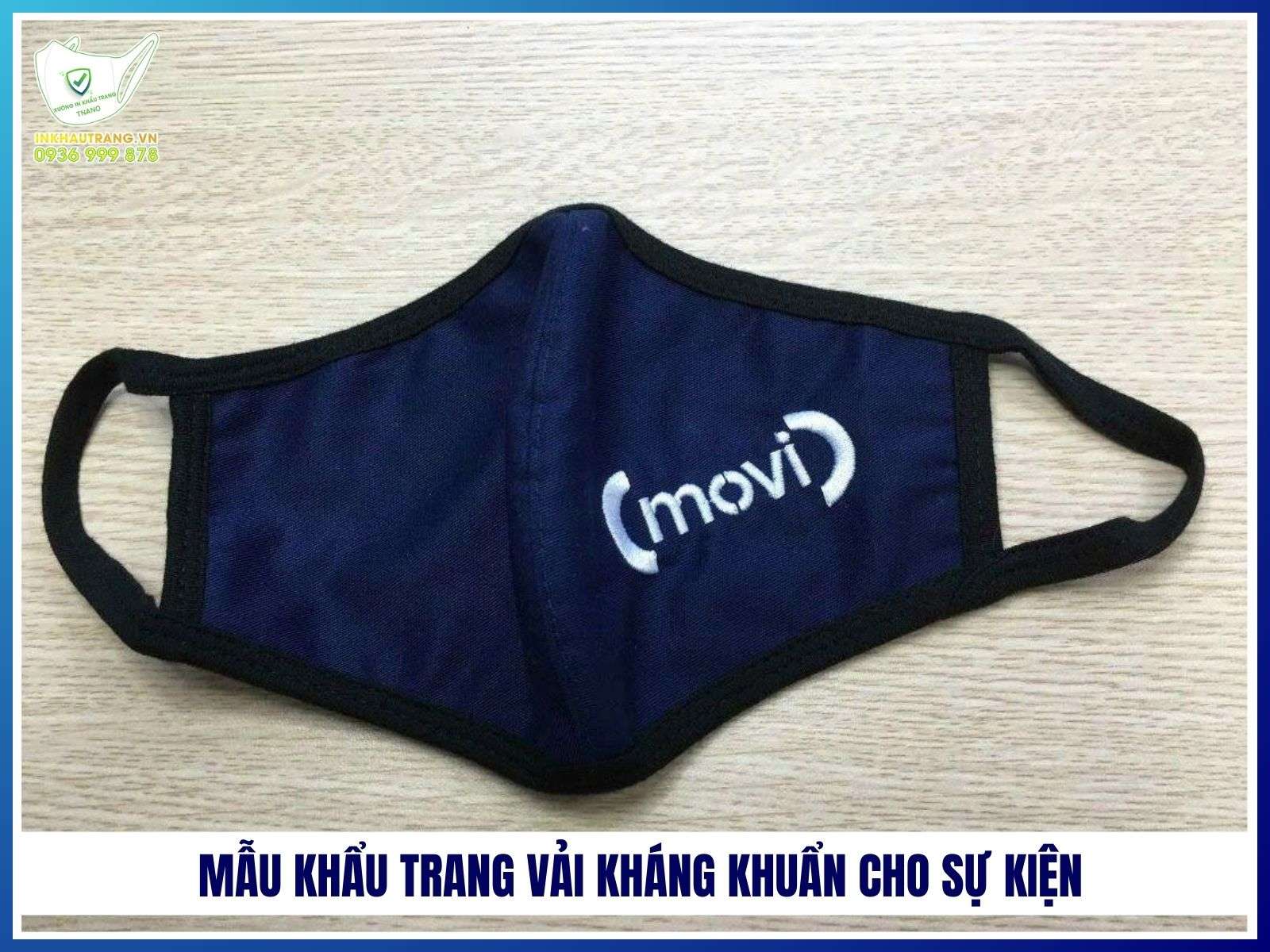 Mẫu khẩu trang vải kháng khuẩn cho sự kiện