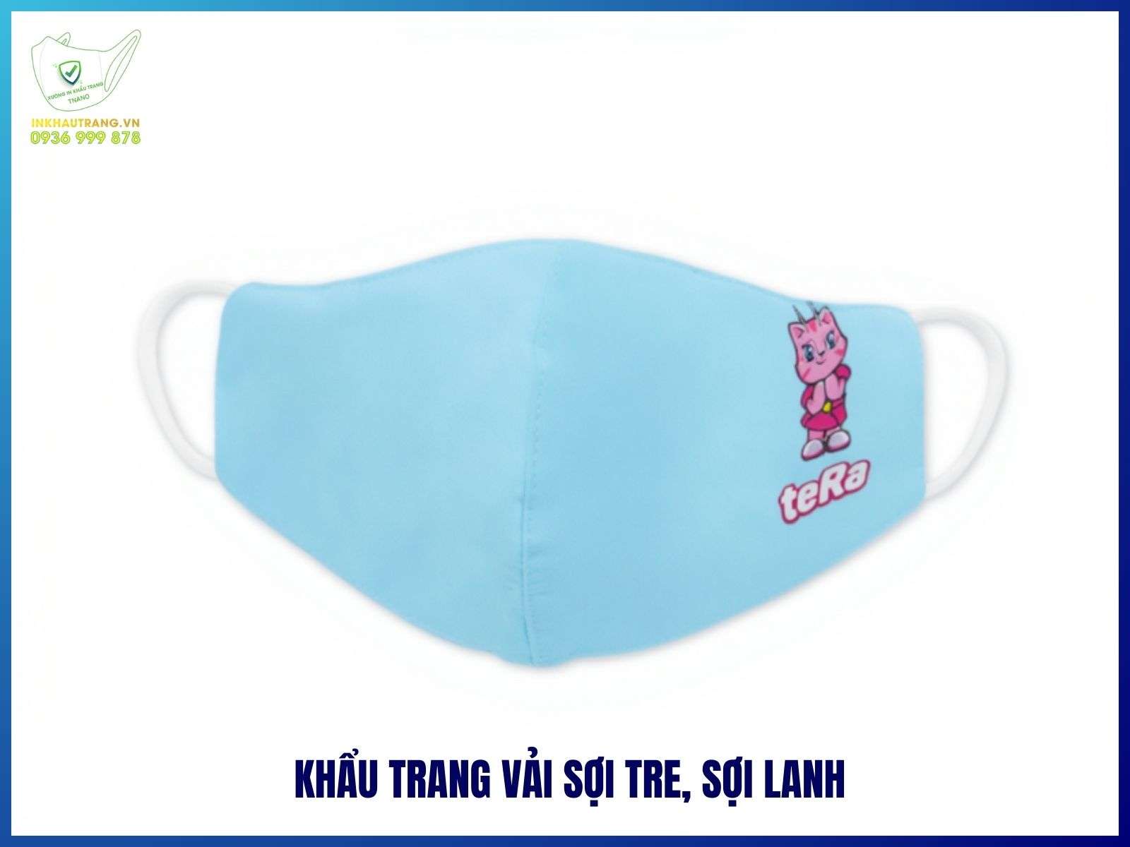 Khẩu trang vải sợi tre, sợi lanh