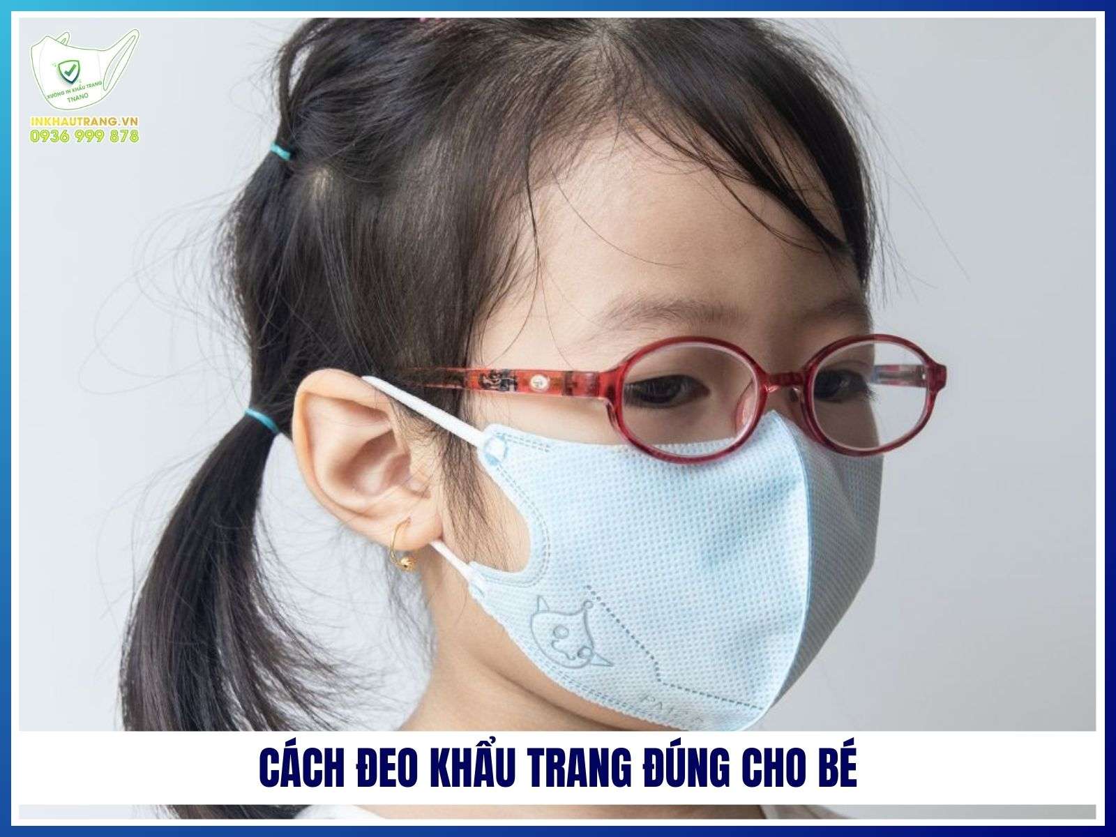 Cách đeo khẩu trang đúng cho bé