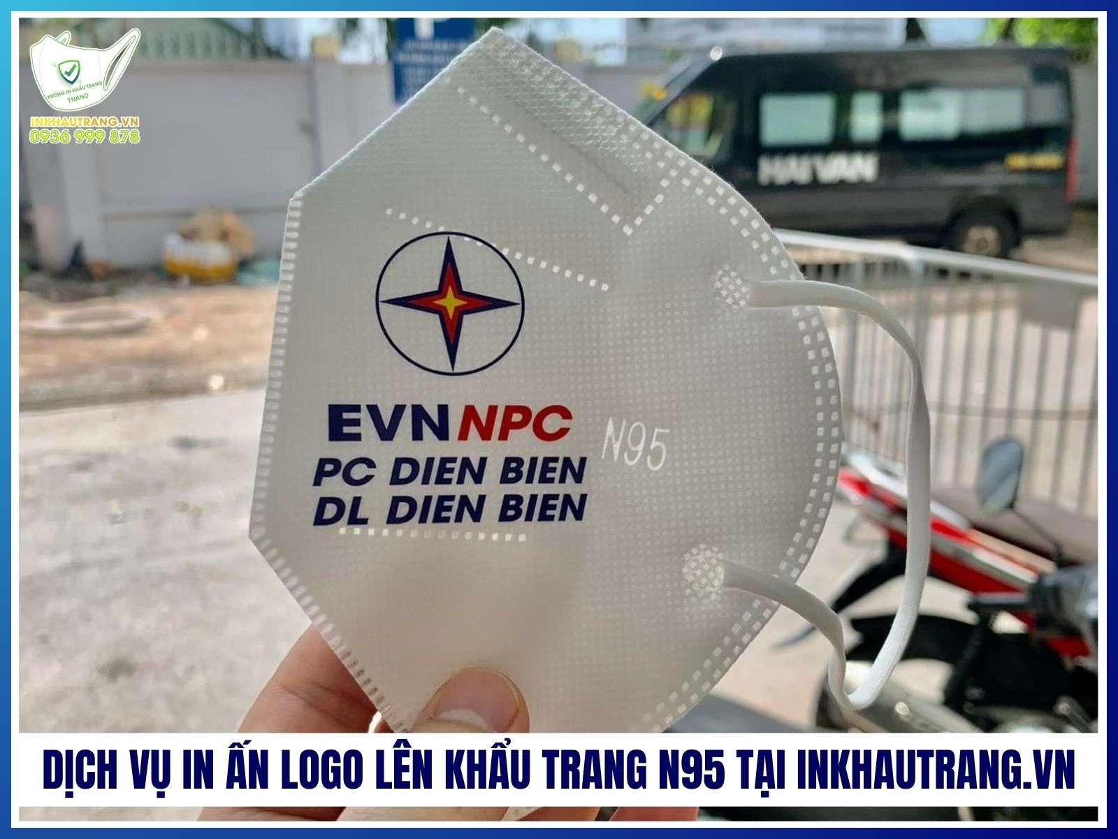 Dịch vụ in ấn logo lên khẩu trang N95 tại Inkhautrang.vn
