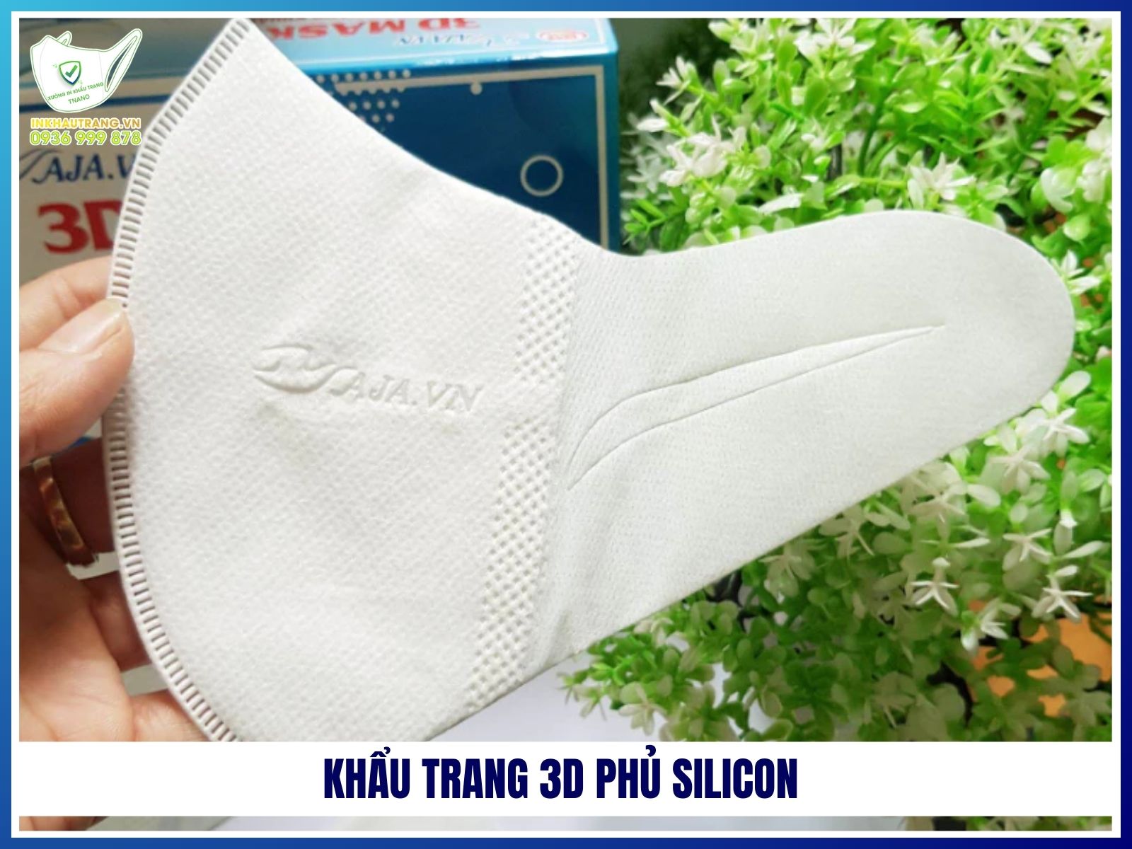Khẩu trang 3D phủ silicon 