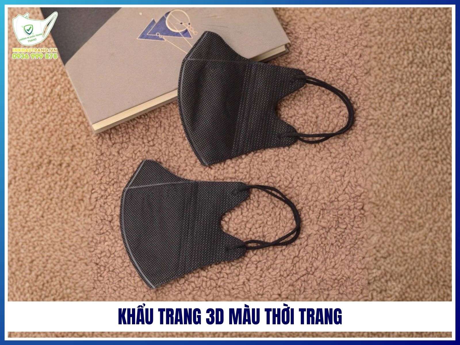 Khẩu trang 3D màu thời trang