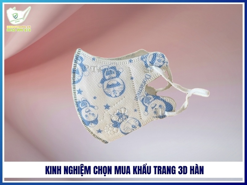 Kinh nghiệm chọn mua khẩu trang 3D Hàn