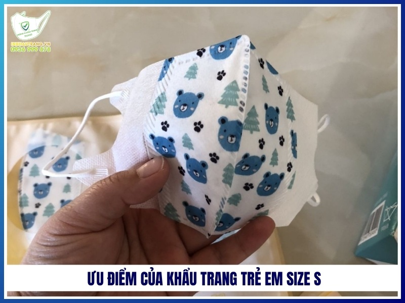 Ưu điểm của khẩu trang trẻ em size S
