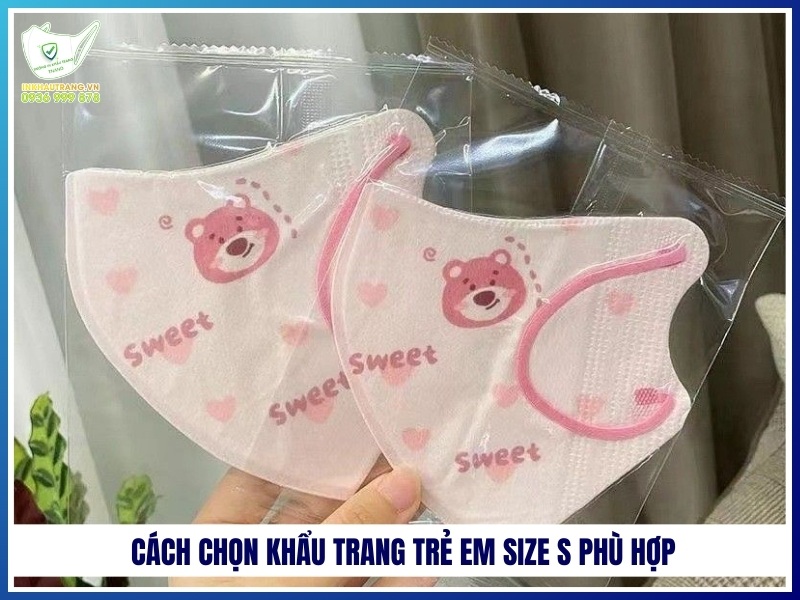 Cách chọn khẩu trang trẻ em size S phù hợp