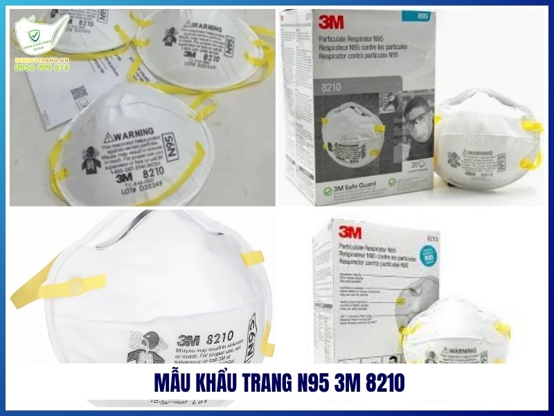 Mẫu khẩu trang N95 3M 8210
