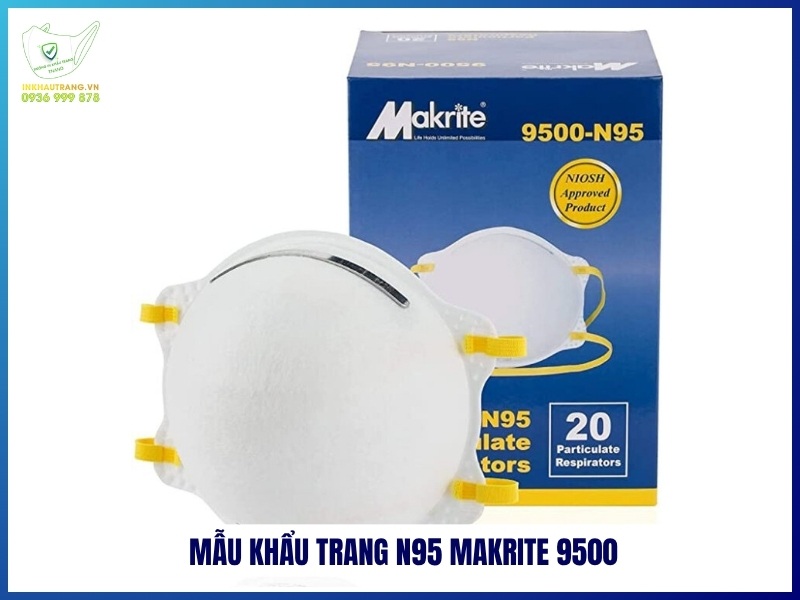 Mẫu khẩu trang N95 Makrite 9500