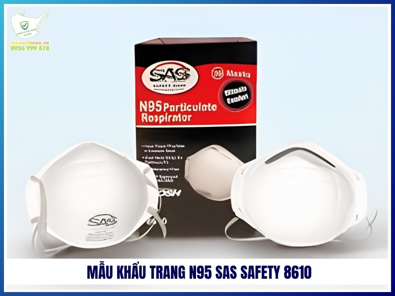 Mẫu khẩu trang N95 SAS Safety 8610
