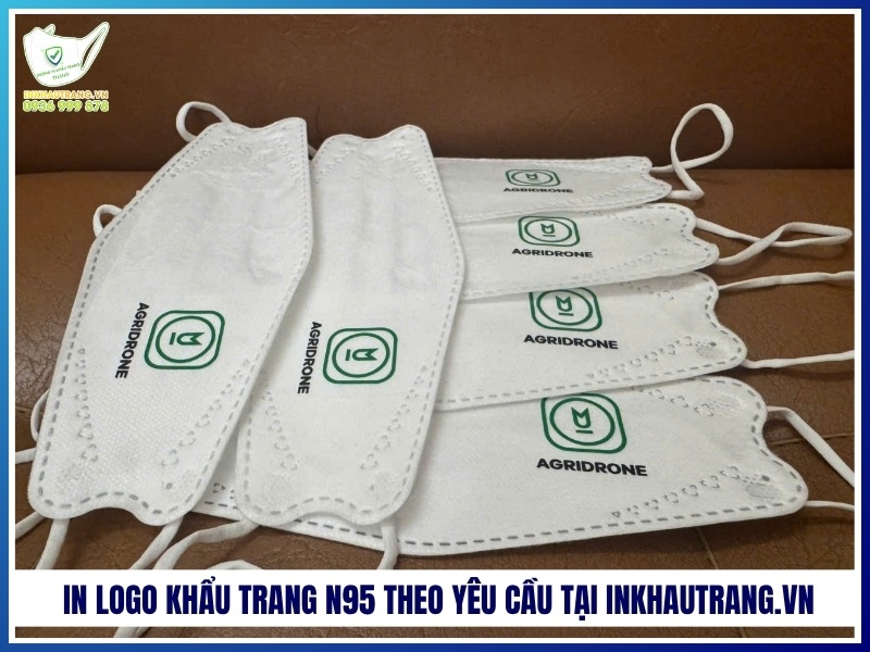 In logo khẩu trang N95 theo yêu cầu tại Inkhautrang.vn