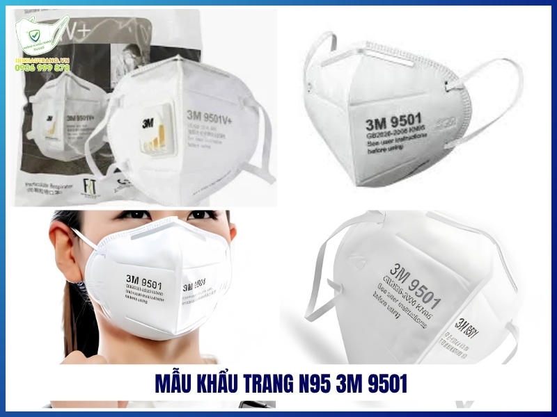 Mẫu khẩu trang N95 3M 9501