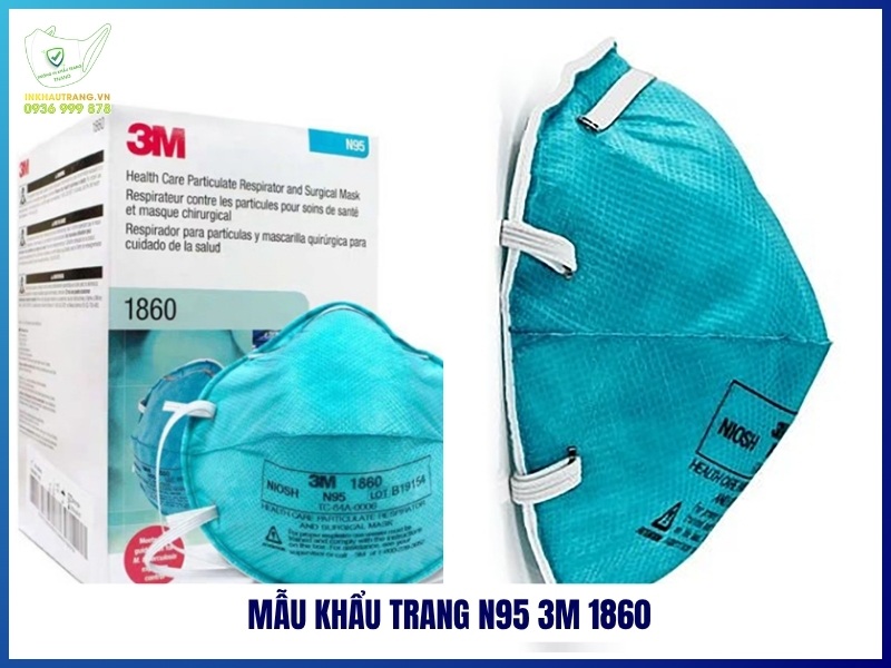 Mẫu khẩu trang N95 3M 1860