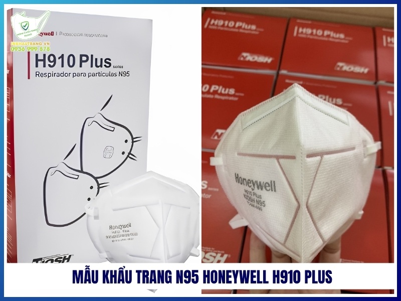 Mẫu khẩu trang N95 Honeywell H910 Plus