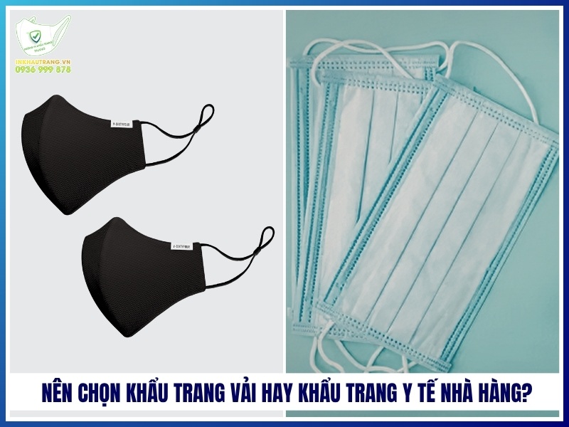 Nên chọn khẩu trang vải hay khẩu trang y tế trong nhà hàng?