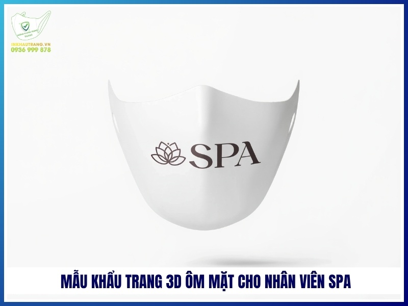 Mẫu khẩu trang 3D ôm mặt cho nhân viên spa