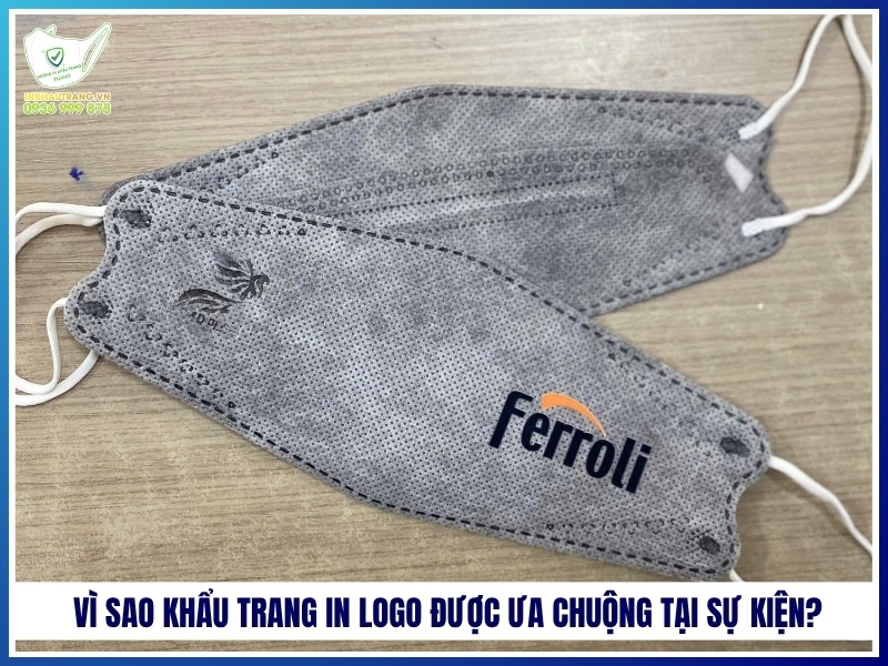 Vì sao khẩu trang in logo được ưa chuộng tại sự kiện?