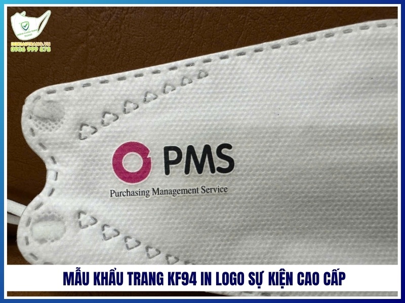 Mẫu khẩu trang KF94 in logo sự kiện cao cấp